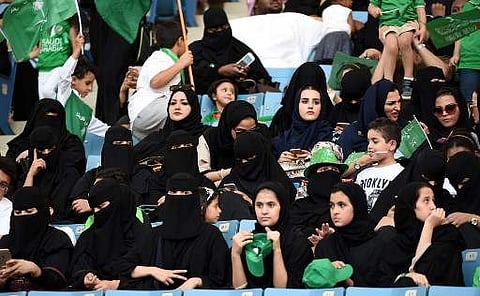 Saudi women will be allowed for the first time to enter a sports stadium to watch a soccer match between two local teams | Photo: AFP