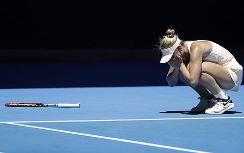 Kostyuk had been labelled the 'future of tennis' by TV commentator and former player Sam Smith | AP