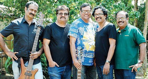 The artists (L) Jayan, Sasi, Collin, Sriram, Vichoo