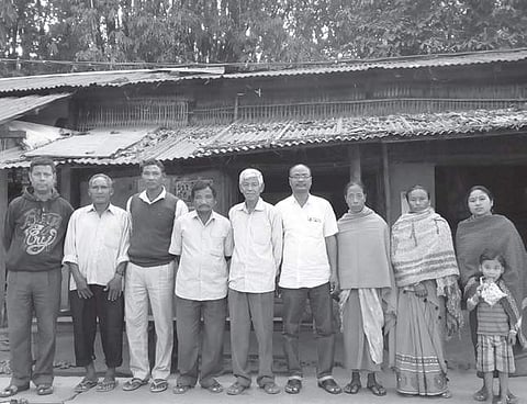 A group of Rabhas tribesmen at Salpara in Assam | Express