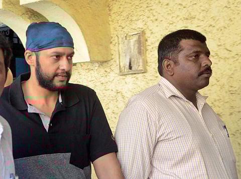 Yug Tulli, co-owner of Mojo's Bistro being produced at Bhoiwada Court in Mumbai on Saturday. PTI Photo