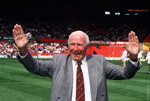 Manchester United legend SIr Matt Busby (Twitter/Manchester United)