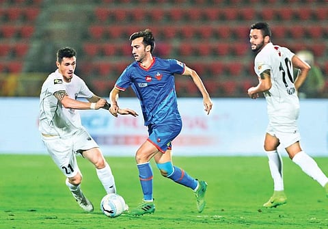 Manuel Lanzarote of FC Goa (C) is a graduate of the famed La Masia academy in Barcelona