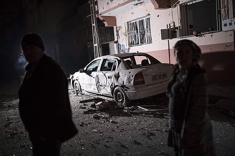 Turkey presses Syria offensive as rockets hit town after Afrin attack | AP