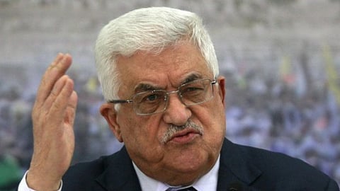 Palestinian president Mahmud Abbas