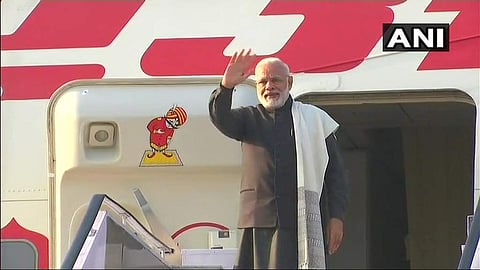 PM Narendra Modi leaves for Davos, Switzerland to take part in World Economic Forum. (Photo | ANI)