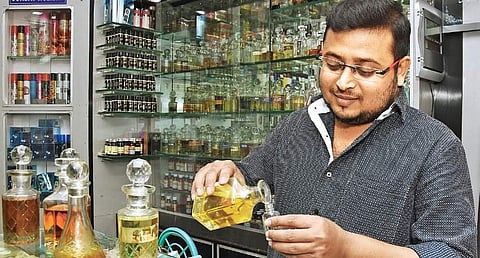 Mohammad Aashiq of JK Perfumes Ashwin Prasath