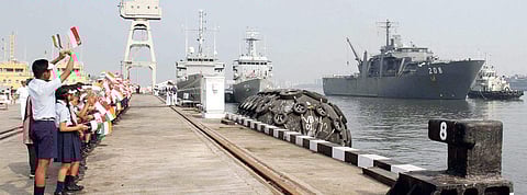 Reception given to RSS Resolution by school children of NCS Kochi