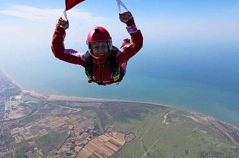Iranian sky diver Bahareh Sassani (File | AFP)