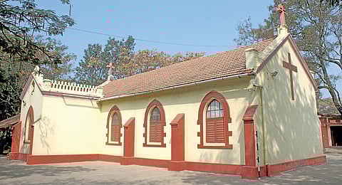 The Whitefield Memorial Church on Inner Circle Road in Whitefield