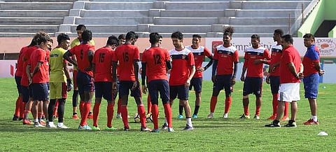 Chennai City FC (Photo | Twitter/ILeagueOfficial)