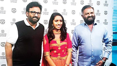 Director Ram with Sadhana and actor-producer PL Thenappan