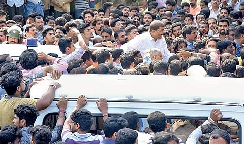 Deepak was cremated amid tight police security on Thursday | Rajesh Shetty Ballalbagh
