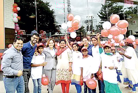 Praveen Prem Shukla (2nd from left) at an event