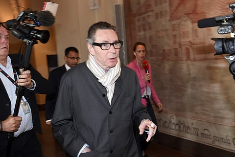 Jean-Claude Arnault arrives at the district court for the start of court proceedings in Stockholm. (Photo | AP)