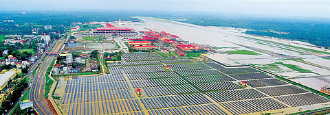 The Cochin International Airport at Nedumbassery.