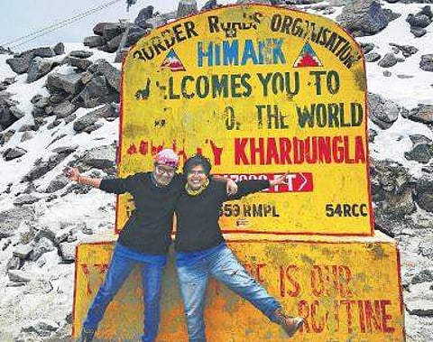 Across the country, in a scooter