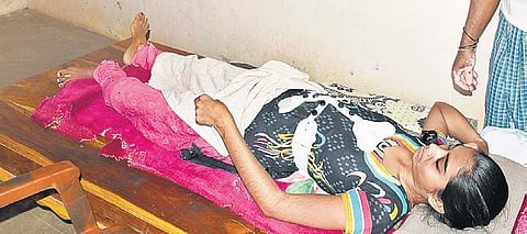 A young girl whose legs were fractured in the bus accident is still waiting to receive the compensation from government | Express