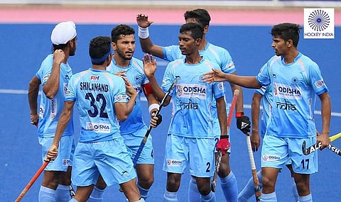 India lost 2-3 against Great Britain in its last round robin match in Sultan of Johor Cup. (Photo | Hockey India/Twitter)