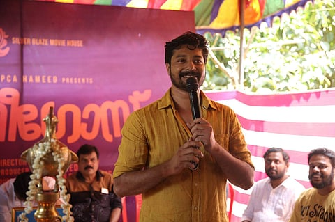 Shabareesh at Amigos movie pooja. (Photo: Facebook)