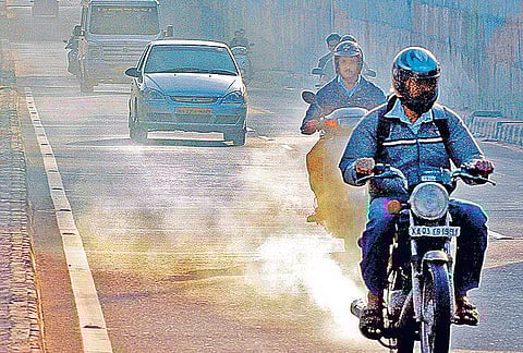 File image of vehicular pollution in Bengaluru