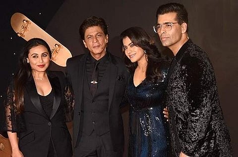 Rani Mukherji, Shah Rukh Khan, Kajol and Karan Johar (Photo | Twitter)
