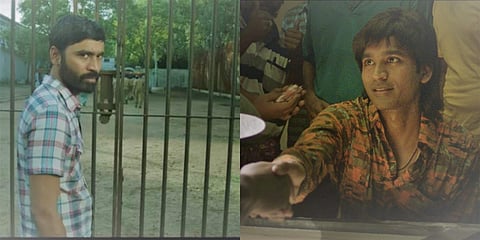 Dhanush in 'Vada Chennai'. (Screengrab | YouTube)
