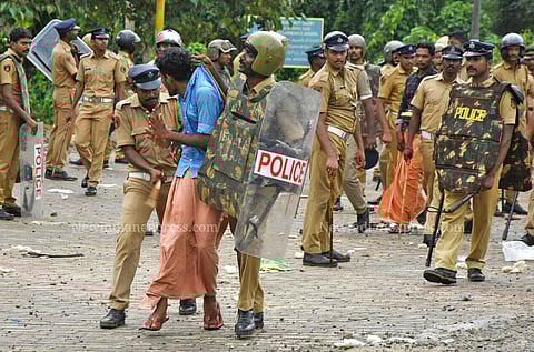 Amid mounting protest, the TDB will meet on Friday to find an amicable solution to the row(Photo| B P Deepu/EPS)