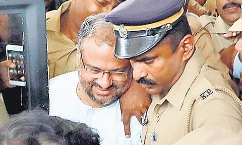 Bishop Franco Mulakkal at the Judicial First Class Magistrate Court in Pala (Vishnu Prathap | EPS)