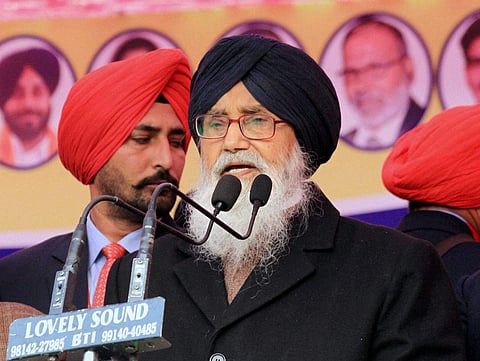Former Punjab CM Parkash Singh Badal (File | PTI)