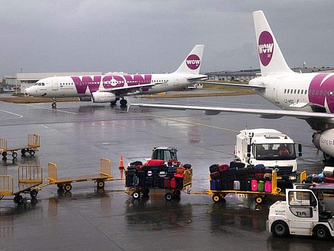 Two Airbus A320 jetliners, belonging to low-cost Icelandair airline Wow Air (Photo | AP)