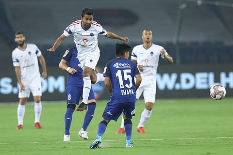 A visual from a match between Delhi Dynamos and Chennaiyin FC during the Hero Indian Super League on 24 October 2018. (Photo | Delhi Dynamos/ Twitter)