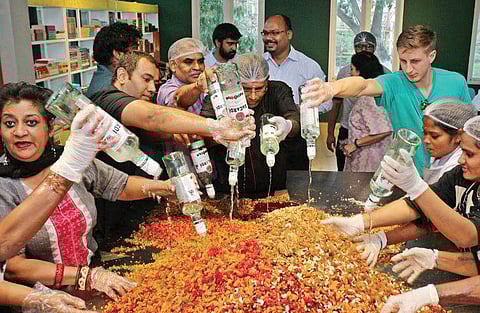 Samples of the cake will be ready at their outlets on Peters Road and Taramani by November 15 Nakshatra Krishnamoorthy