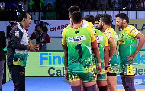 Patna Pirates before the Pro Kabbadi match against Jaipur Pink Panthers on 26 October 2018. (Photo | Patna Pirates/ Twitter)