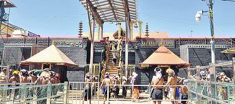 The Lord Ayyappa temple at Sabarimala (file pic)