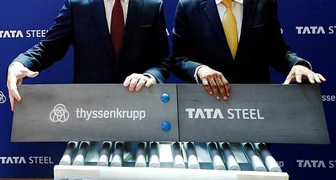 Tata Steel and ThyssenKrupp are major integrated producers of flat carbon steel and electrical steel, with significant production facilities in the European Economic Area (File photo | REUTERS)