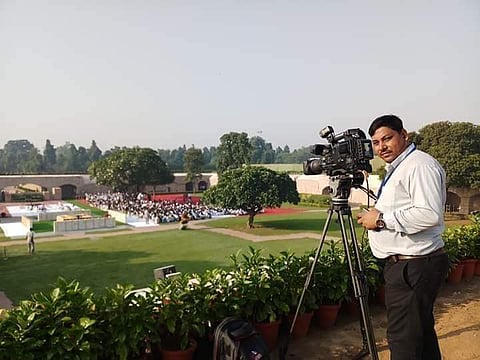 Doordarshan cameraperson Achyutananda Sahoo. (Photo| Facebook)