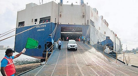 The Roll-in Roll-off (Ro-Ro) services provided berths on a rental basis for car companies to ship cars to Kochi from their plants in Gujarat, Maharashtra and Tamil Nadu.