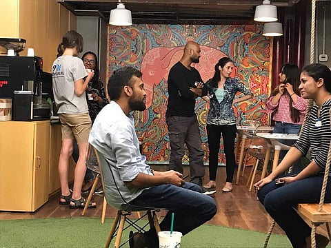 An 'Honest Conversations Over Coffee' session. (Photo | Facebook)