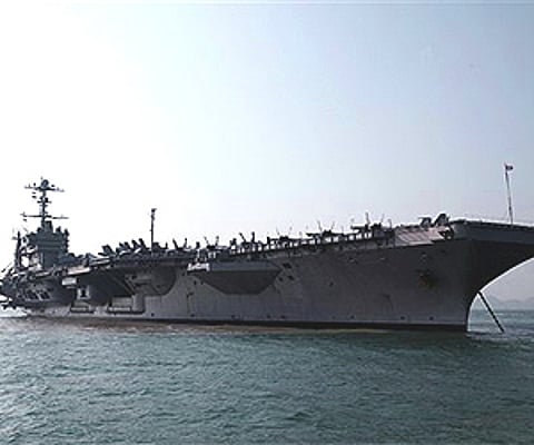 US Navy aircraft carrier USS George Washington. (File Photo: AP)