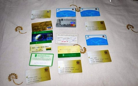 Evidence seized from accused. (Photo | Abu Dhabi Police/Twitter)