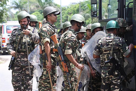 Paramilitary(Express Photo | Harpreet Bajwa)