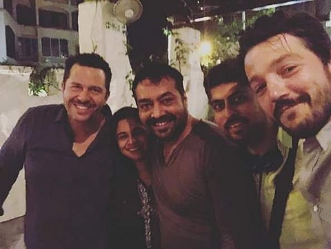Showrunner Eric Newman, Anurag Kashyap, Varun Grover and Diego Luna (Photo | Instagram)