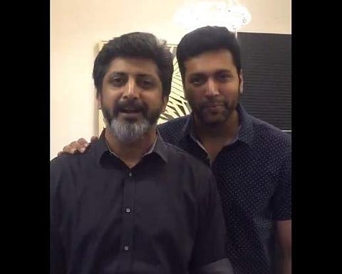 Director Mohan Raja and actor Jayam Ravi (Photo | Mohan Raja Twitter)