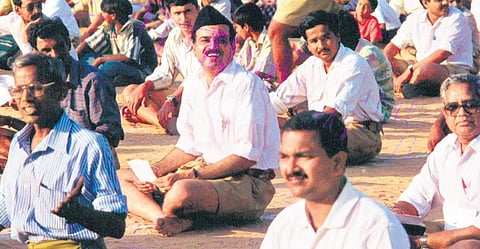 H N Ananth Kumar at a Rashtriya Swayamsevak Sangh event