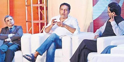 Actor Prakash Raj takes part in a panel discussion organised by BBC on fake news in the city on Monday | Nakshatra Krishnamoorthy | EPS
