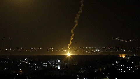 Israeli airstrikes on Gaza.