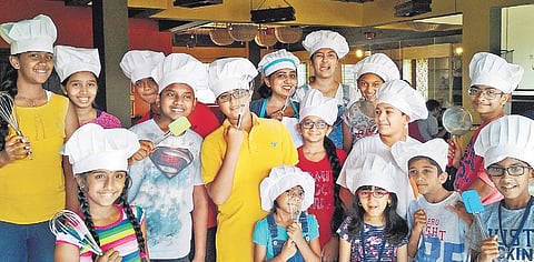 Children took part in various activities such as cooking and gardening at the digital detox programme conducted by Upturn Learning Solutions LLP