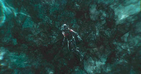 Ant-man is seen in the Quantum Realm in the film 'Ant-man and the Wasp'. (Photo | IMDB)