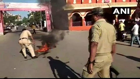 All Assam Bengali Youth Students Federation has called for a 12-hour shutdown in Tinsukia (Photo | ANI/Twitter)